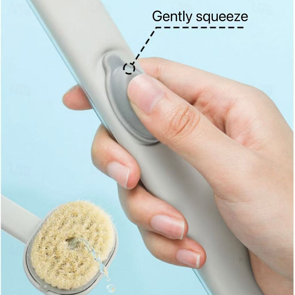 2 db-os hosszú nyelű kádmasszázs tisztítókefe – puha sörtéjű, japán stílusú háttisztító kefe iszapfürdőhöz &bőrvédő, tartós és biztonságos fürdőszobai kiegészítő 2026 - $15.99 –P4