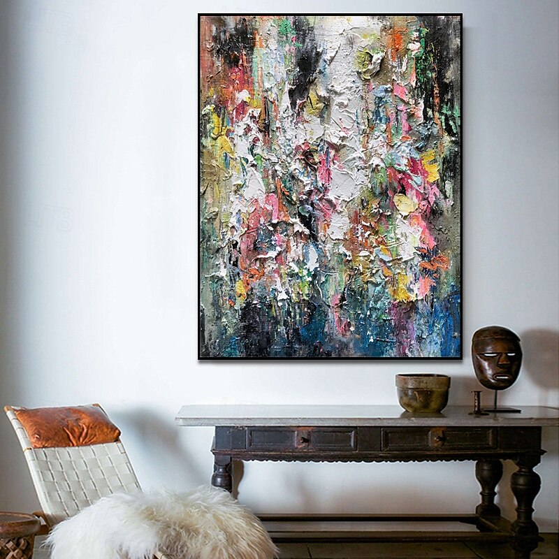 handgemachtes Ölgemälde auf Leinwand, Wandkunst, Dekoration, modernes dickes Öl, abstrakt für die Inneneinrichtung, gerollt, rahmenlos, ungedehntes Gemälde 2025 - $61.99 –P4