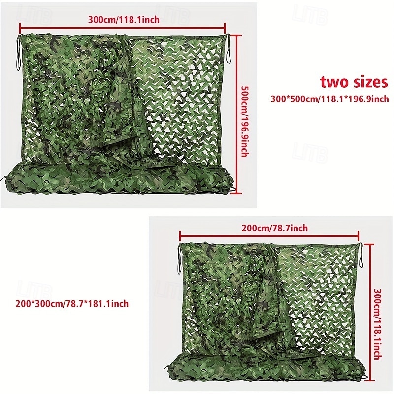 1pc Camouflage Netting Universal Fit Woven Oxford Cloth Greenery Green for Hillside Greening Sun Shade Christmas & Munich Beer Festival Decor 1pc 2025 - $15.49 –P3