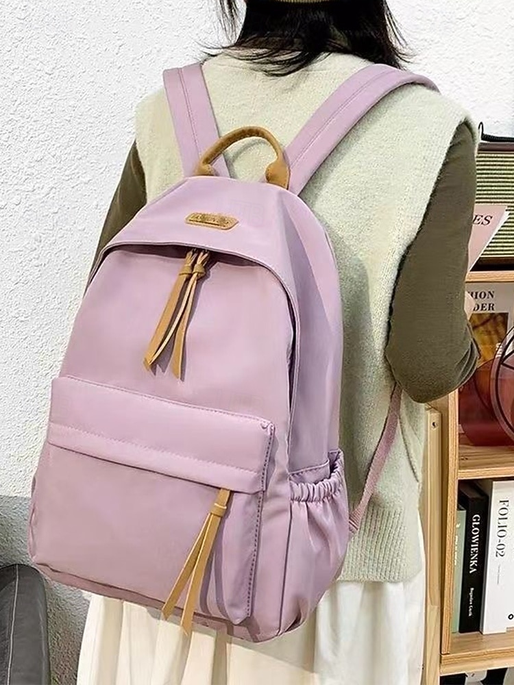 damski prosty, wodoodporny plecak o dużej pojemności - prosty, lekki plecak z wieloma kieszeniami do przechowywania na uczelnię, w podróż i do codziennych dojazdów 2026 - $19.99 –P3