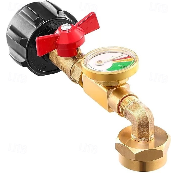 Adaptateur de recharge de propane robuste de 1 lb à 20 lb Adaptateur de recharge de propane facile à remplir avec valve &jauge idéale pour la cuisine en extérieur &barbecues de 2025 ? $42.99 –P11