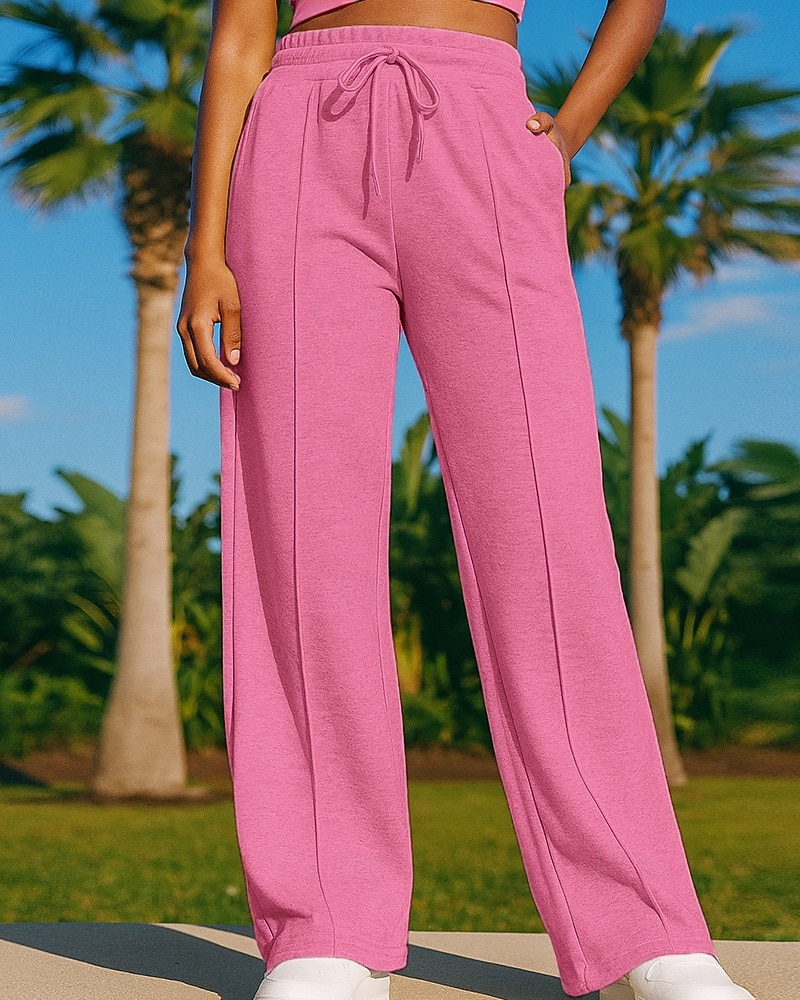 Women's Sweatpants Straight Leg Pants Jogging Pants Drawstring Pocket High Waist Bottoms Gym Athleisure Workout Spring Fall Moisture Wicking Breathable Gym Workout Outdoor Running Loose Fit Sportswear 2026 - $20.99 –P5