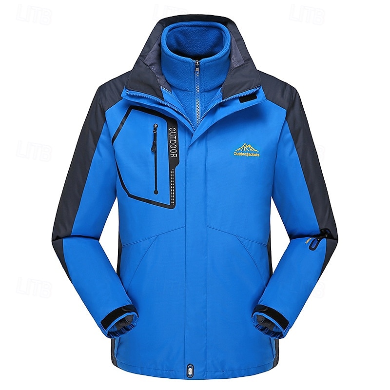 Women's Hoodie Jacket Hiking Jacket Hiking 3-in-1 Jackets Outdoor Thermal Warm Waterproof Windproof Detachable Fleece Hiking Outfits Hiking Clothes Winter Jacket 3-in-1 Jacket Winter Jacket Fleece 2025 - $78.99 –P3