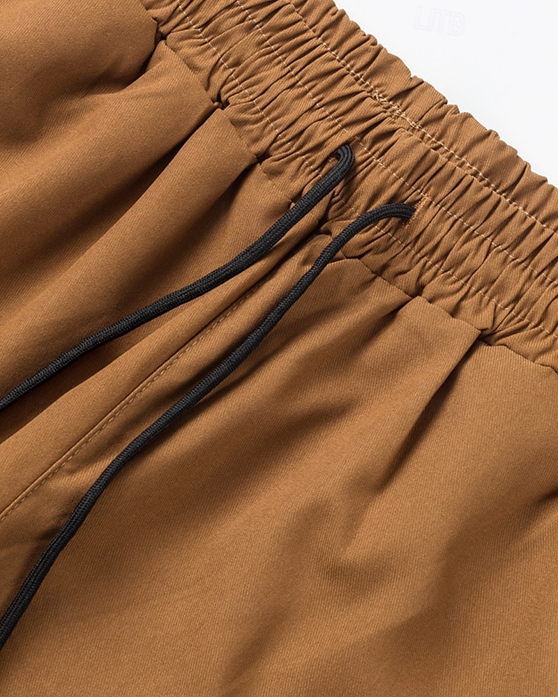 Per uomo Pantaloni Cargo Pantaloni Elastico in vita Coulisse Multi-tasche Semplice Indossabile All'aperto Quotidiano Campeggio & Escursionismo Moda Classico Nero Marrone Micro-elastico del 2025 a $21.99 –P8