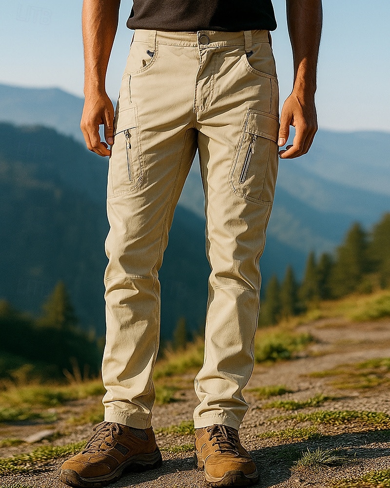 Herren Cargohosen Wanderhosen Außen Normale Passform Wasserdicht Winddicht Leicht Unterteile Tasche Schwarz Armeegrün Camping / Wandern Laufen M L XL XXL XXXL 2025 - $26.99 –P1
