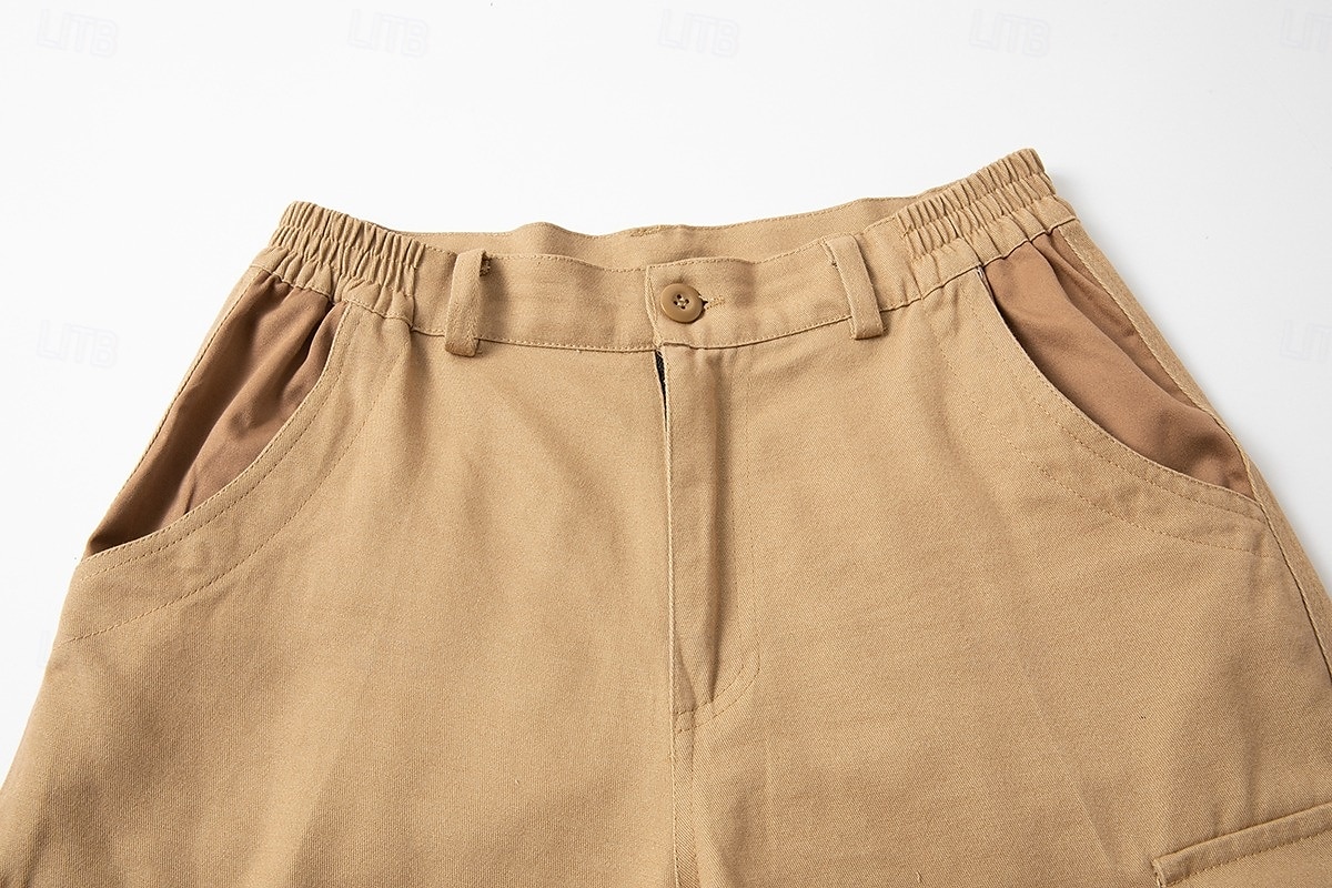 Per uomo Pantaloncini cargo Shorts Pantaloncini Estivi Multi-tasche Tasca con Patta Semplice Comodità Indossabile Lunghezza al ginocchio All'aperto Sport Quotidiano Moda Casual Verde Cachi del 2025 a $22.99 –P2
