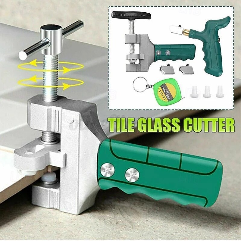 Glass Tile Cutter Tool Kit Handheld Diamond Glass Cutting Knife for Thick Glass Ceramic Tiles Portable Manual Tile Scorer DIY Craft Cutting Tool 2025 - $20.99 –P1