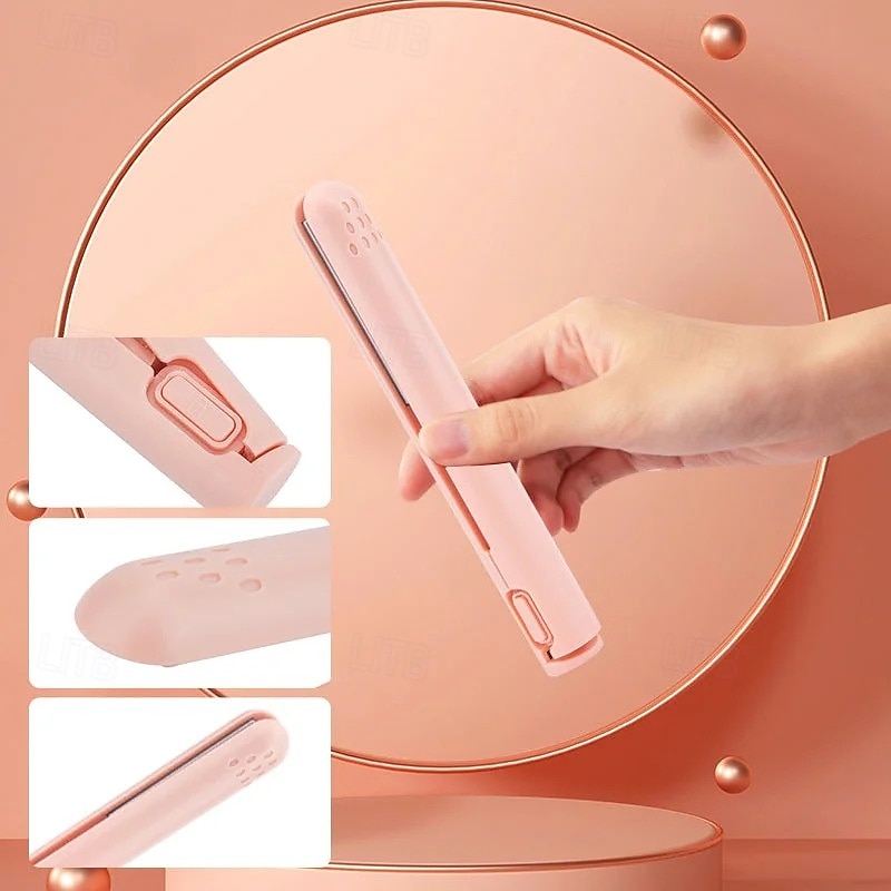 Mini krultang met dubbele functie, USB-stijltang en krultang, twee in één, draagbare stylingtool, zachte warmte voor haarverzorging, gebruik op reis 2025 - $15.99 –P11