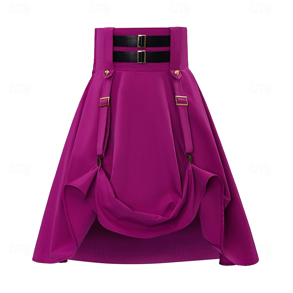 Retro / vintage Medieval Renascentist Lung Fustă Pentru femei Halloween Mascaradă Tematica Târgul Renașterii Festival Adulți Fustă 2025 - $72.99 –P5