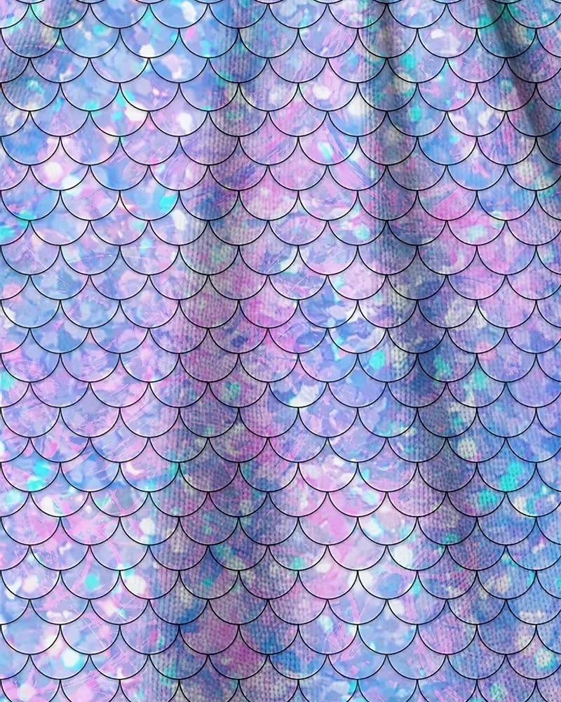 Mädchen' 3D Meerjungfrau Kleid Langarm Sommer Frühling Urlaub Täglich Ferien Prinzessin Schön Süß Kinder 4-12 Jahre Freizeitkleid A Linie Kleid Knielang Normale Passform 2025 - $16.99 –P5