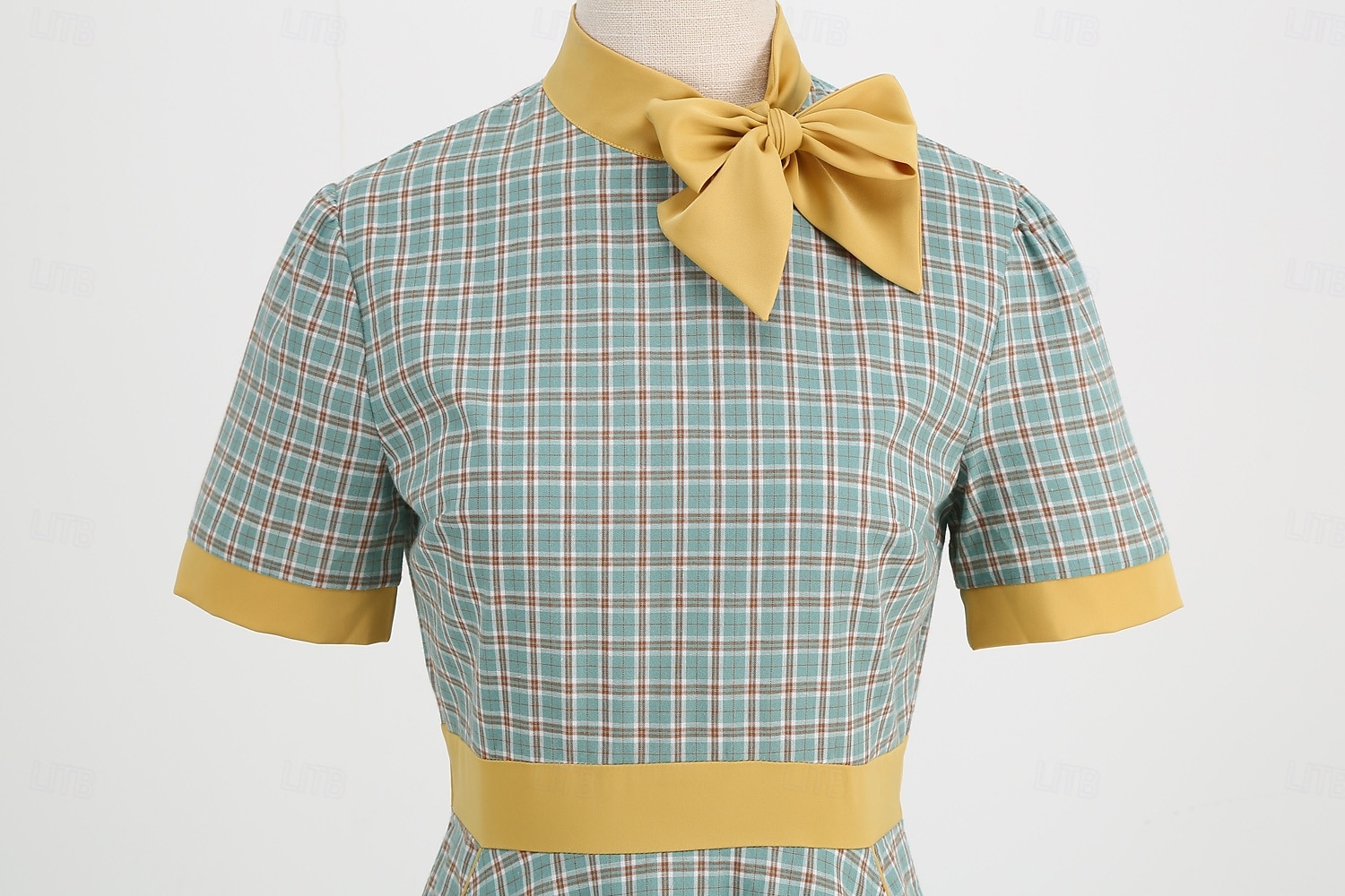 Rétro Vintage Années 1950 Rockabilly Midi Robe Robe trapèze Robe Évasée Nœud À carreaux Vichy Femmes Carnaval Saint-Valentin Tenue quotidienne Fête du thé Soirée à thème rétro Adulte Robe Automne de 2025 ? $41.99 –P3