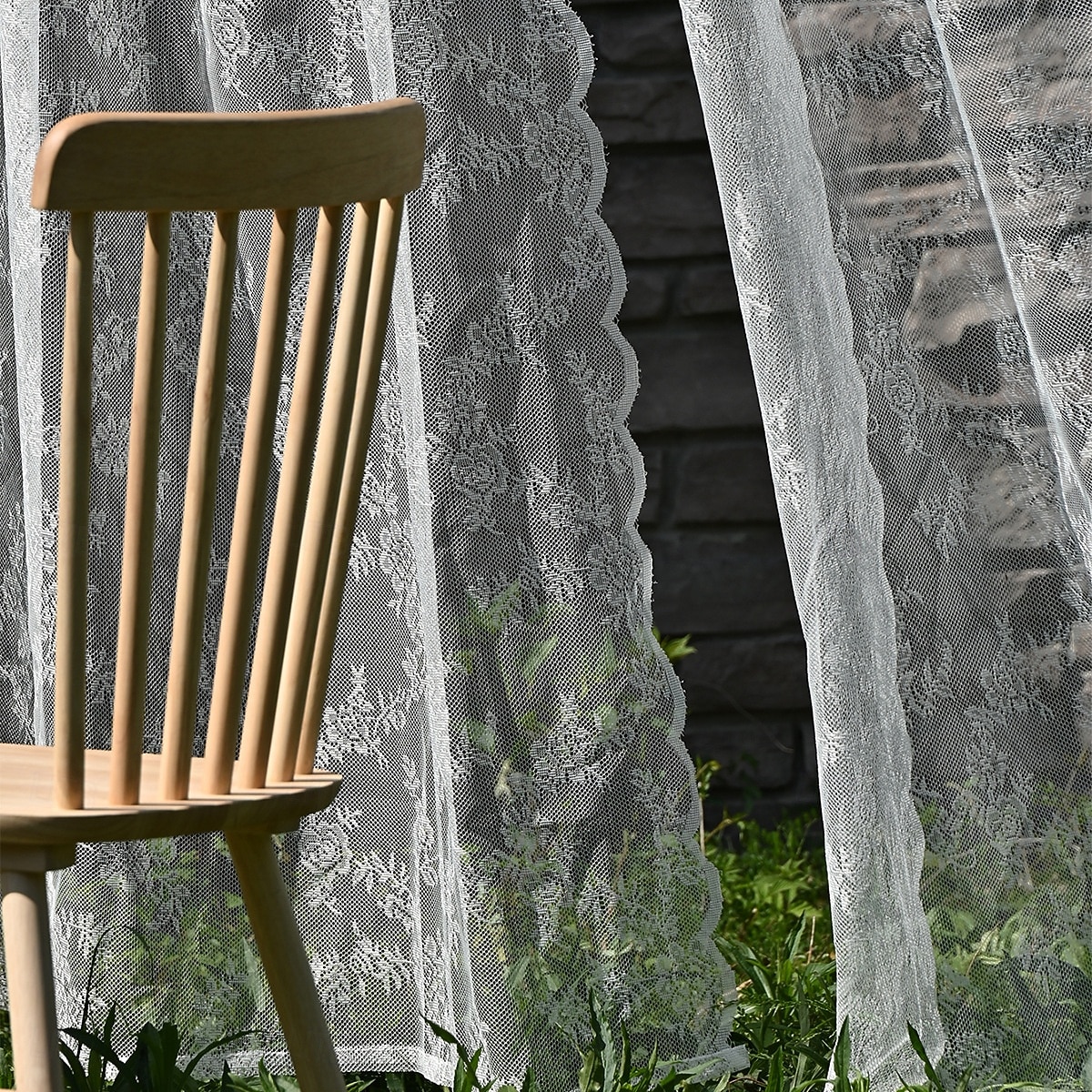 tende a rullo in stile europeo, tende trasparenti in pizzo bianco - tende semi-oscuranti pronte per la camera da letto &soggiorno, arredamento in stile cottage di campagna del 2026 a $7.99 –P5