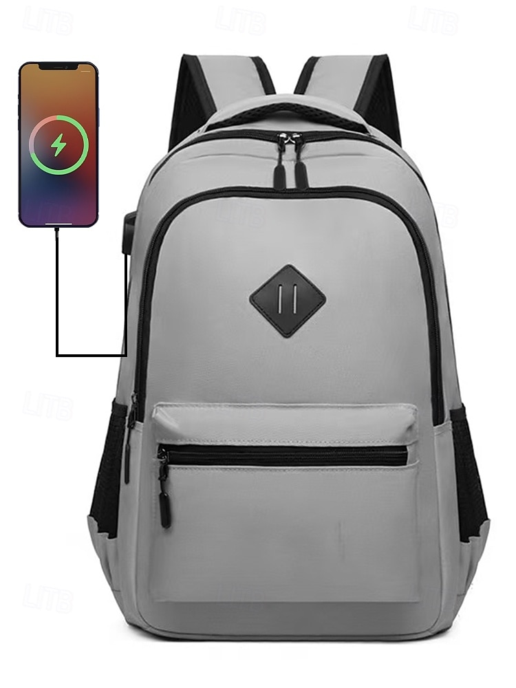 Sac à dos d'école imperméable pour homme avec port de chargement USB – Sac léger et résistant aux rayures pour ordinateur portable, idéal pour l'université, les déplacements ou un usage quotidien de 2025 ? $19.99 –P4