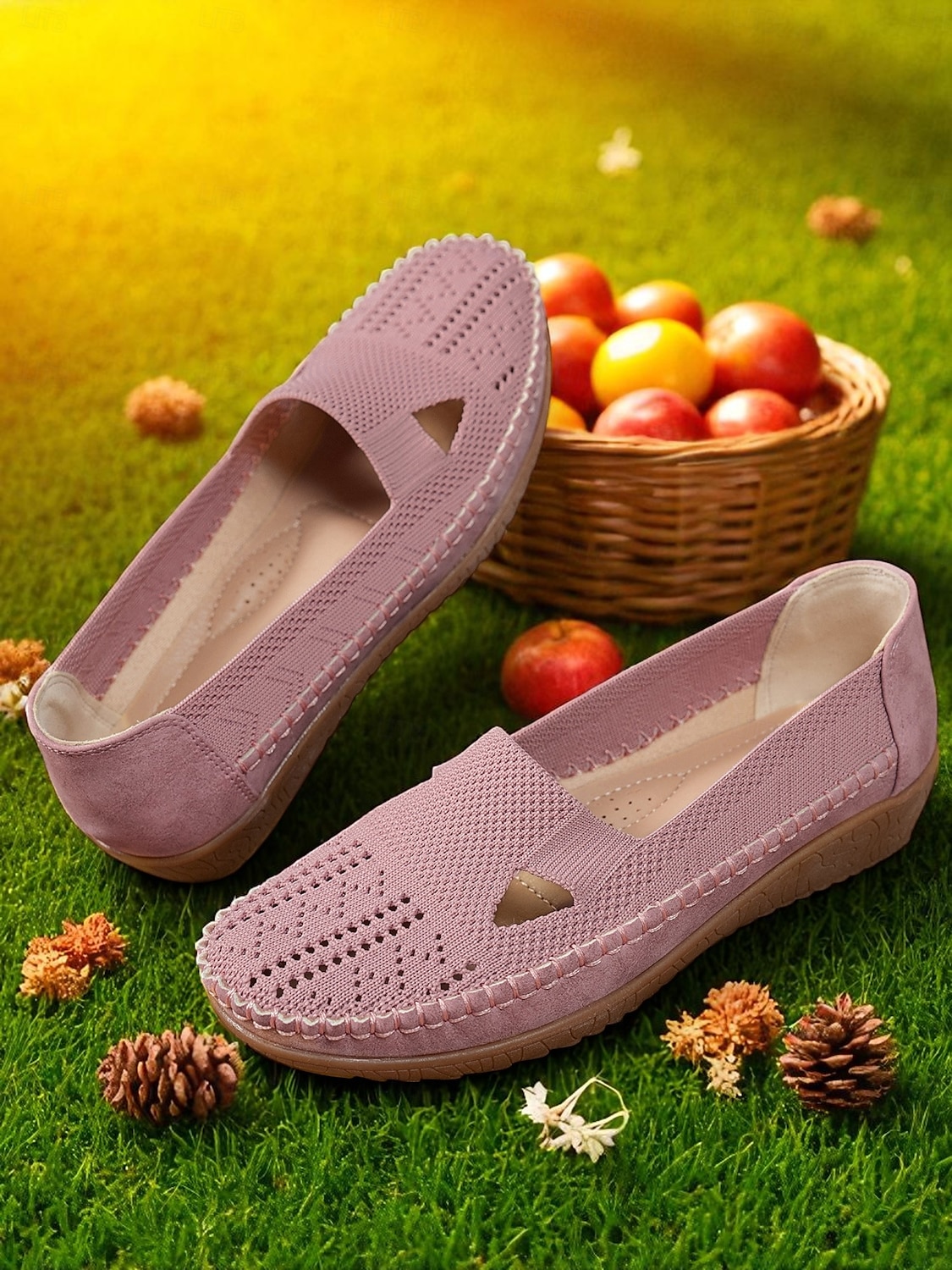 Atmungsaktive Flyknit Cut-Out-Loafer für Damen – leichte, lässige Schlupfschuhe für Gartenarbeit und Outdoor-Aktivitäten 2025 - $24.99 –P1