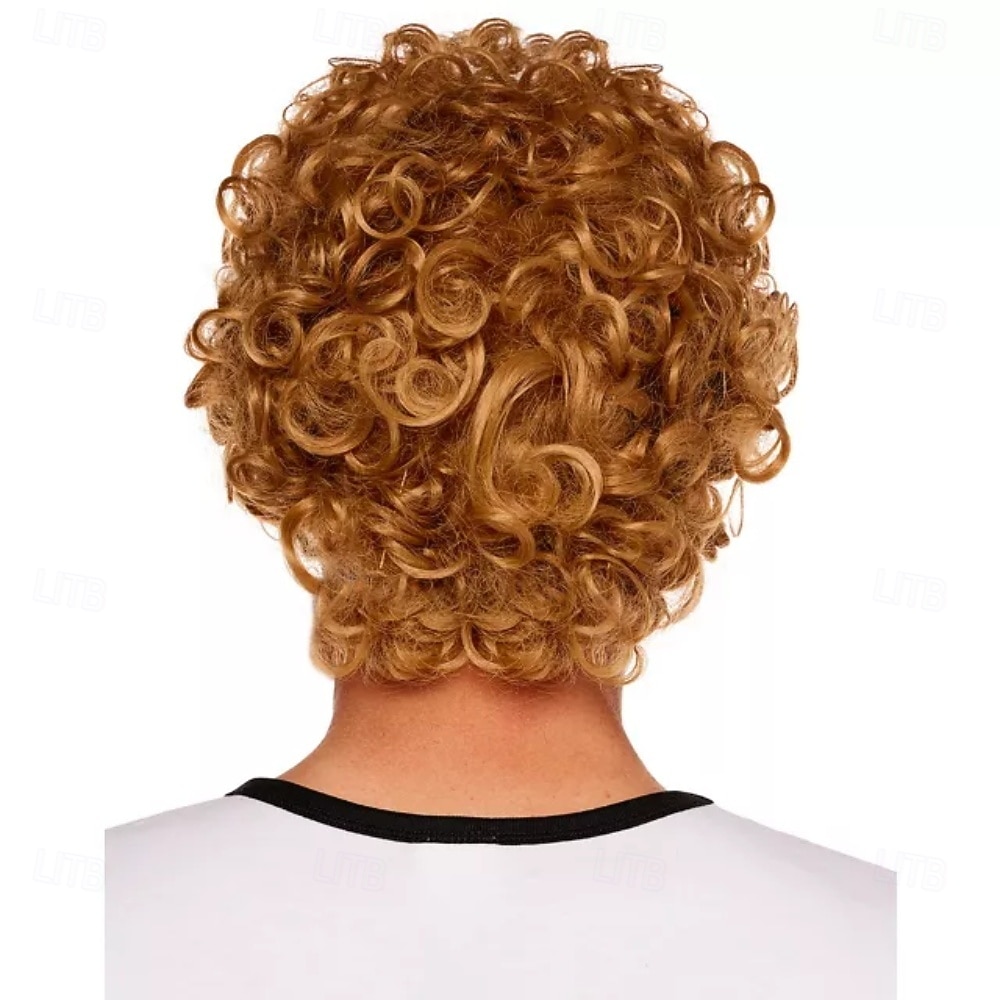 brun lockig peruk halloween cosplay partyperuker (endast peruker) 2026 - E£1304.6 –P2