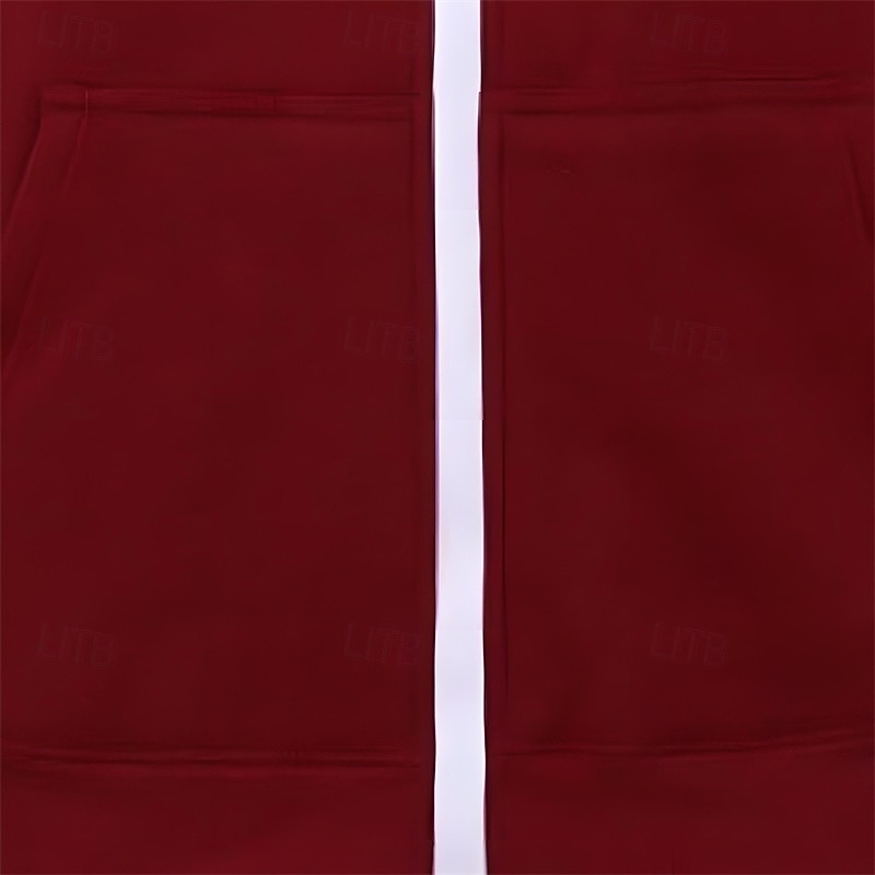 Per uomo Felpa con cappuccio Felpa con cappuccio a zip intera Rosso bordeaux Nero Blu marino Grigio chiaro Grigio scuro Con Cappuccio Semplice Con zip Sport & Outdoor Casuale Quotidiano Streetwear del 2025 a $17.99 –P7