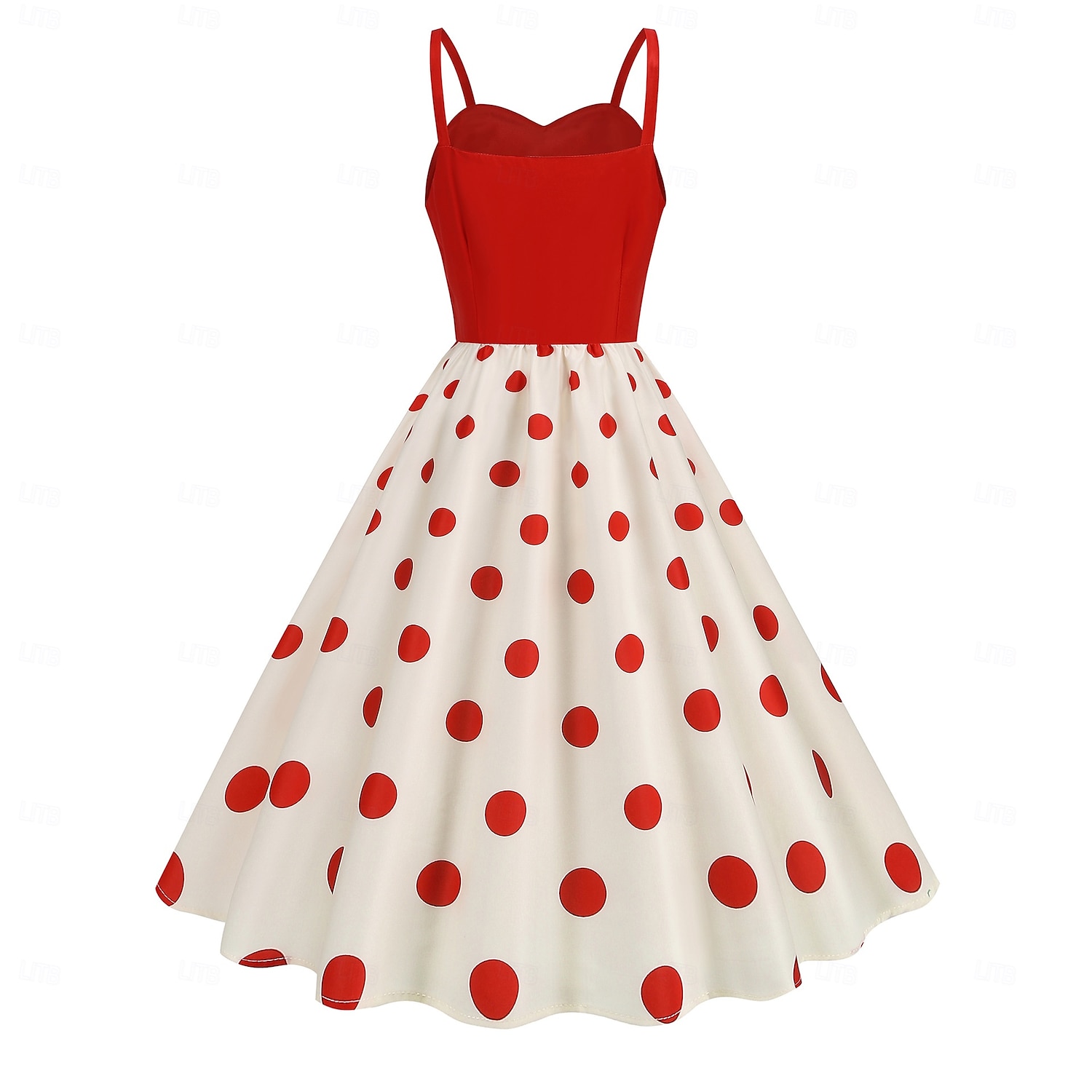 Rétro Vintage Années 1950 Rockabilly Midi Robe trapèze Robe Évasée Coupe ajustée et évasée À pois Femmes Halloween Carnaval Vacances Décontracté Quotidien Soirée à thème rétro Adultes Robe Printemps de 2025 ? $30.99 –P12