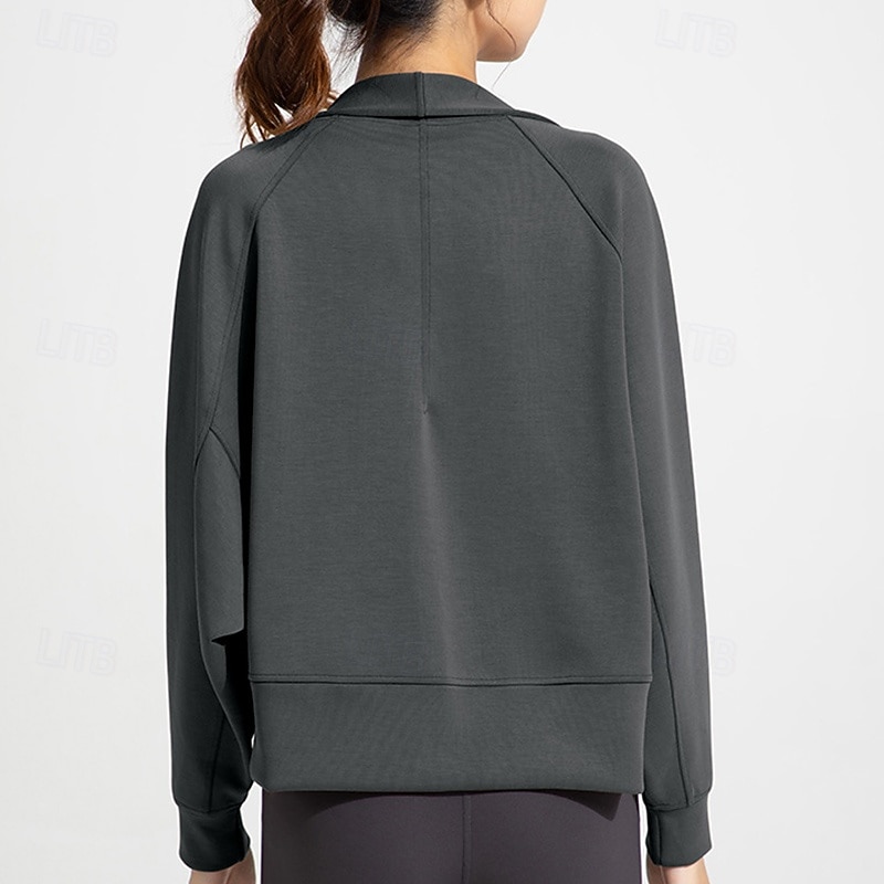 Women's Workout Cardigan Yoga Shawl Breathable Tencel Long Sleeve Sports Solid Color Top For Pilates Running Yoga Activewear 2026 - $46.99 –P12