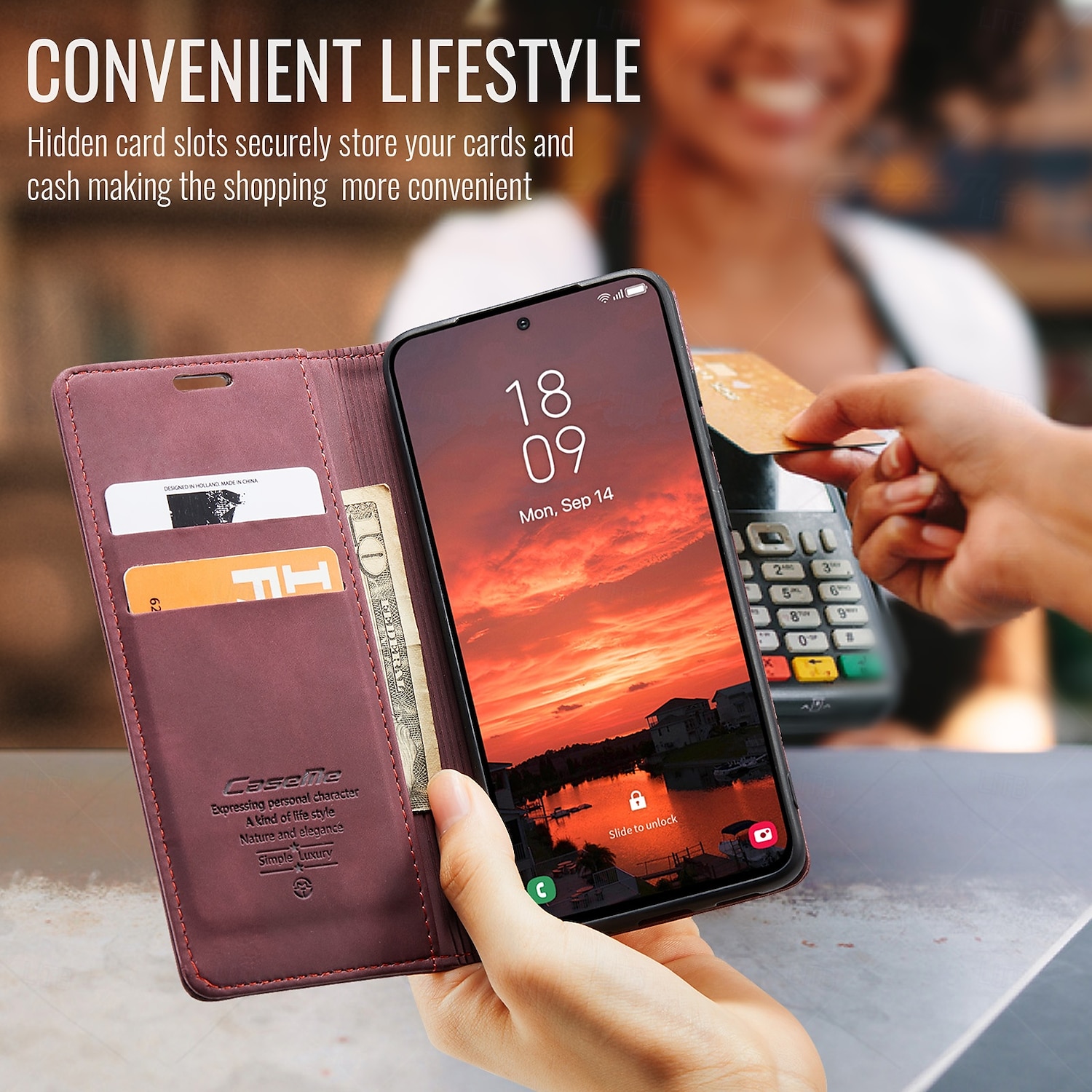 telefon fodral Till Samsung Galaxy S20 FE Fällock Stöd Stötsäker TPU PU läder 2025 - $12.99 –P9