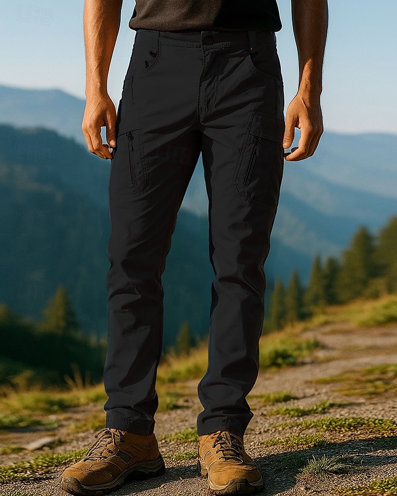 Herren Cargohosen Wanderhosen Außen Normale Passform Wasserdicht Winddicht Leicht Unterteile Tasche Schwarz Armeegrün Camping / Wandern Laufen M L XL XXL XXXL 2025 - $26.99 –P4
