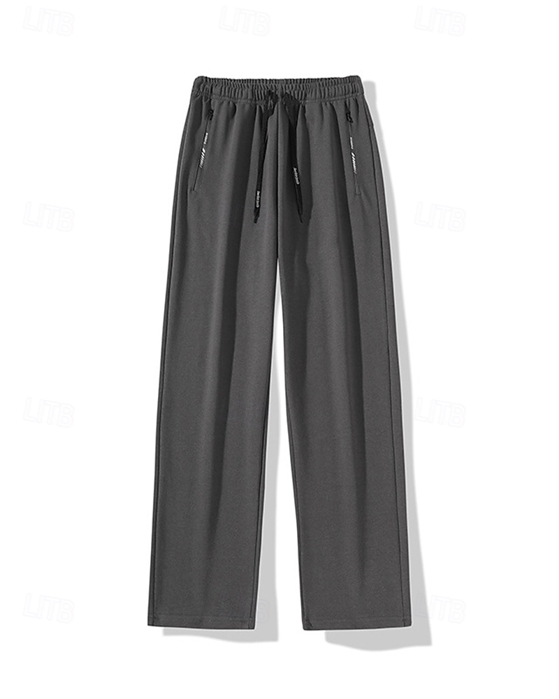 Муж. Штаны Широкие брюки Спортивные штаны Карман Кулиска Завышенная Нижняя часть Одежда для спорта и отдыха Для спортивного зала Тренировка Осень Быстровысыхающий Дышащий 2025 - $15.49 –P5