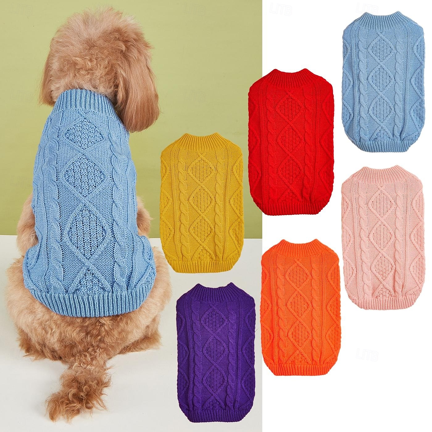 Chien Manteau Pull Costume de chien Occasionnel Style simple Hiver Doux Lavable Mode Confortable Épais Extérieur Soirée Tenue Quotidienne Intérieur Décontracté Quotidien Vêtements pour Chiens for  de 2025 ? $18.99 –P2