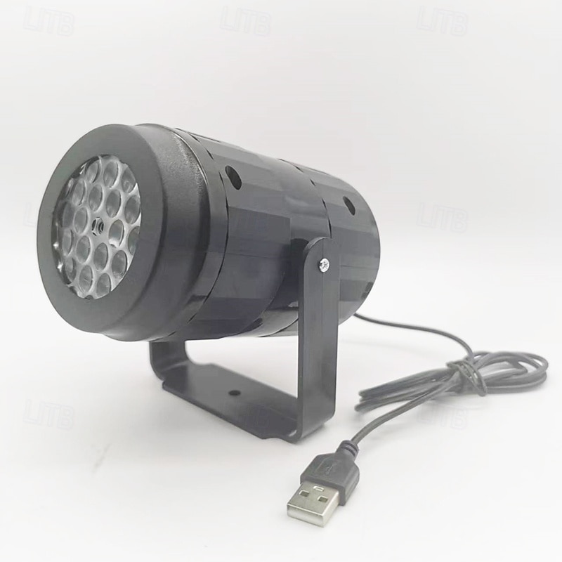 Proiector de Halloween, lumină de noapte, dovleac, liliac, fantomă, modele dinamice, lampă de zână cu alimentare USB, pentru dormitor, cameră, petrecere, decor interior 2025 - $24.99 –P5