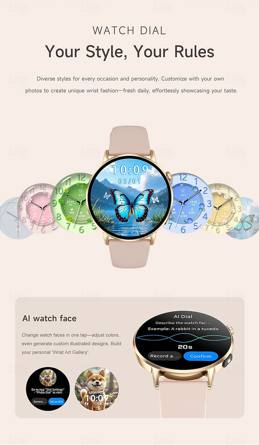 iMosi G34 Okos óra 1.32 hüvelyk Intelligens Watch Bluetooth Lépésszámláló Hívás emlékeztető Testmozgásfigyelő Kompatibilis valamivel Android iOS Uniszex Kéz nélküli hívások Vízálló Média kontroll IP68 2026 - $61.99 –P13