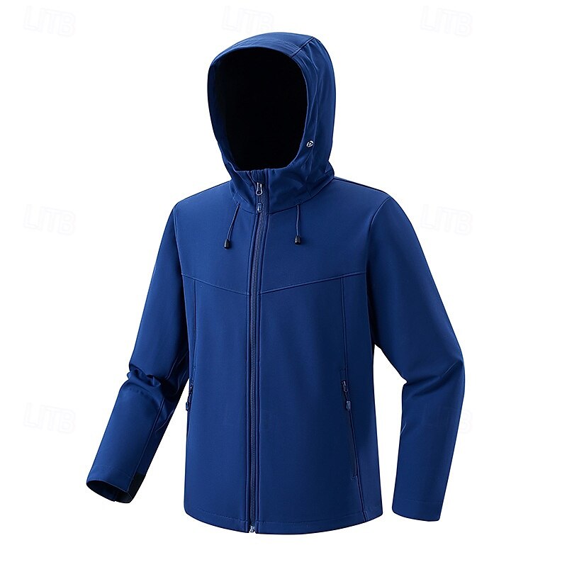 Herren Windjacke Softshelljacke Wanderjacke Außen Wasserdicht Winddicht Langlebig Wanderoutfits Wanderbekleidung Frühling Herbst Oberteil Camping / Wandern / Höhlenforschung Laufen Einfarbig 2025 - $52.99 –P2