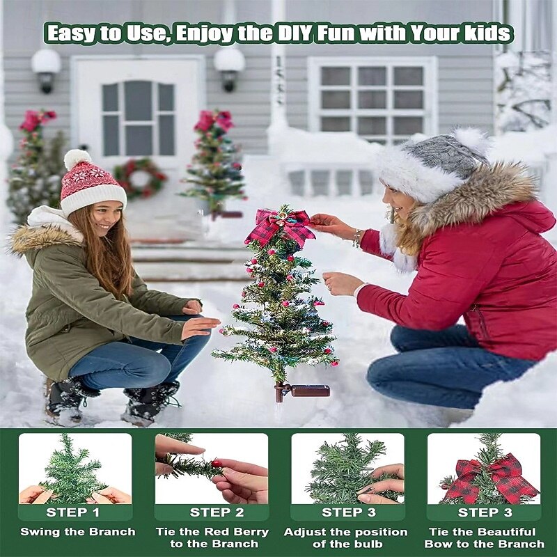 Solar Christmas Tree 1 Pack, Lights Decorations, Outdoor Waterproof Christmas Decorations Tree Lights for Garden/Patio/Lawn/Yard, Ornament 2026 - $20.09 –P12