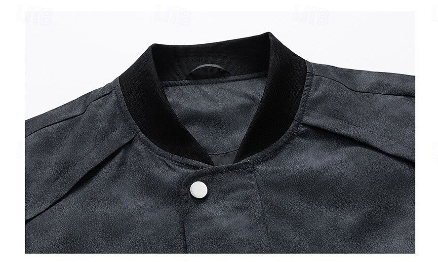 Per uomo Giacca Giacca Casual All'aperto Vacanza Caldo Cerniera Tasca Autunno Inverno Semplice Moda Comfort Colletto Mao Regolare Nero Cachi Giacca del 2025 a $49.99 –P3