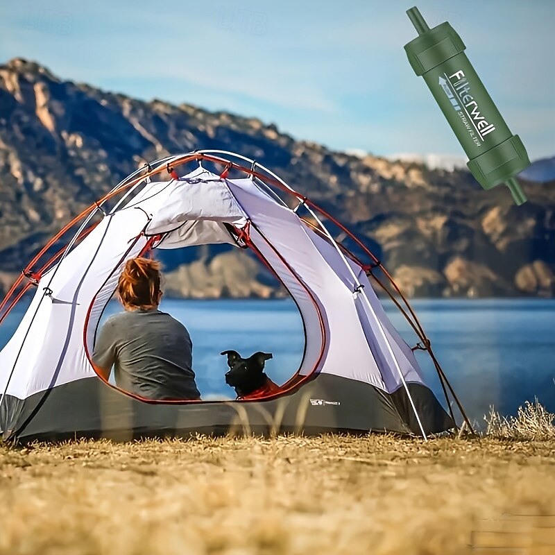 Filtro per acqua portatile da sopravvivenza all'aperto, per campeggio, escursionismo e purificazione della natura selvaggia, 1 pezzo del 2025 a $25.99 –P9