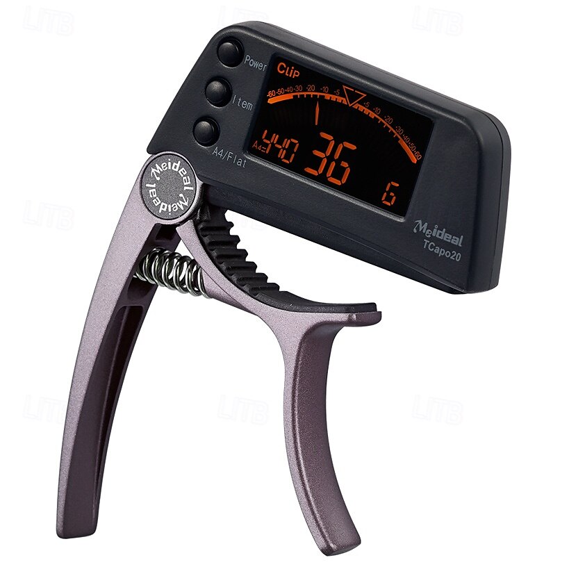 Accordatore per capotasto per chitarra a doppio uso con display LCD, in lega di zinco, 2 in 1, capotasto e accordatore per chitarra acustica elettrica, strumento di regolazione precisa del 2025 a $29.99 –P10
