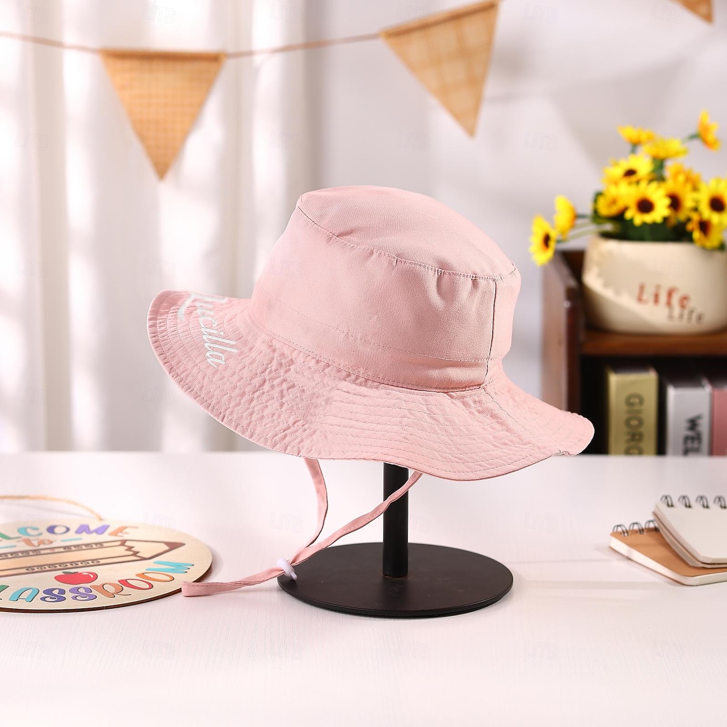 Personalized Name Kids Bucket Hat Custom Outdoor Gift, Embroidered Sun Hat with Custom Font and Color, Quick-Dry Breathable Cap for Ages 0-8, Wide Brim Sun Protection 2025 - $18.49 –P2