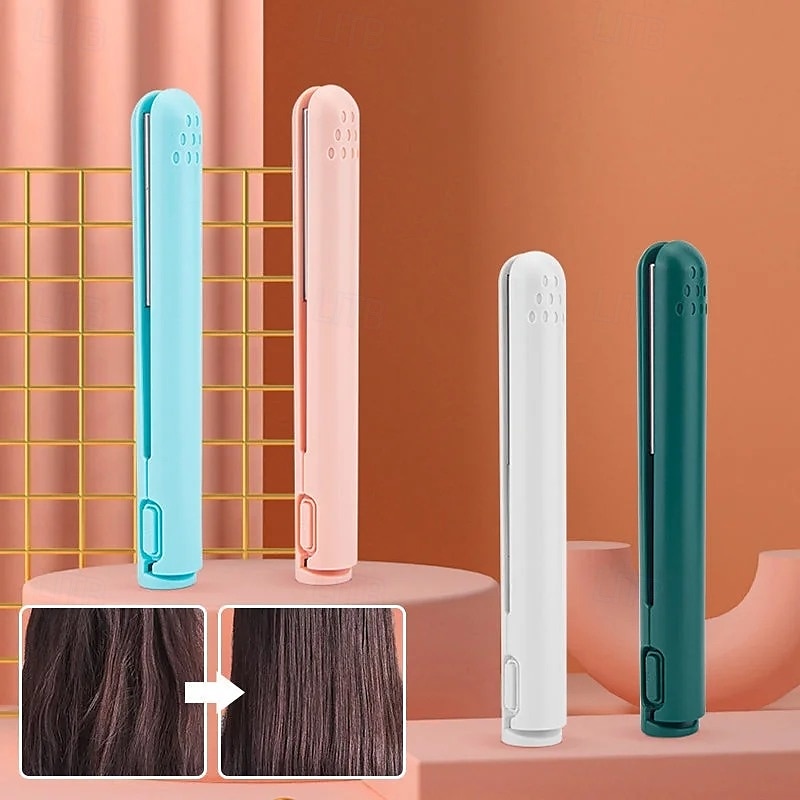 Mini krultang met dubbele functie, USB-stijltang en krultang, twee in één, draagbare stylingtool, zachte warmte voor haarverzorging, gebruik op reis 2025 - $15.99 –P15