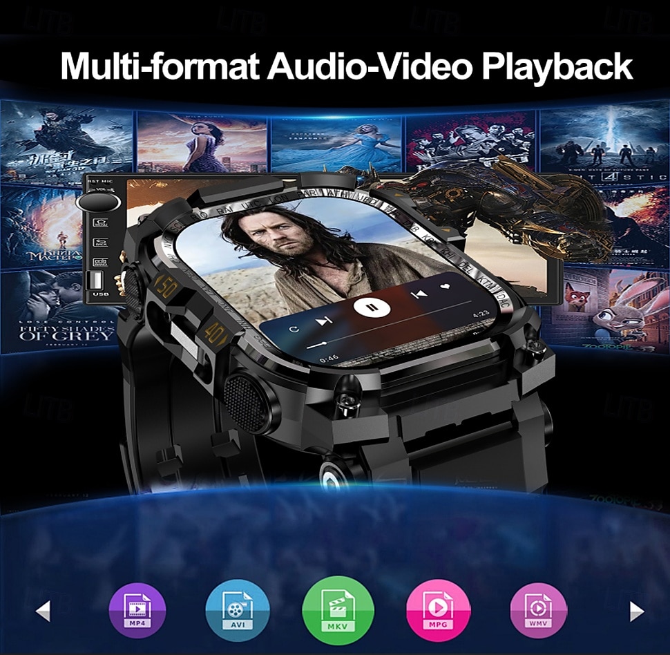 Новые мужские смарт-часы на Android с GPS, 3G RAM/32G ROM, HD-камерой, 2G, 4G SIM-картой, Wi-Fi, быстрым беспроводным доступом в Интернет 2025 - $136.99 –P12