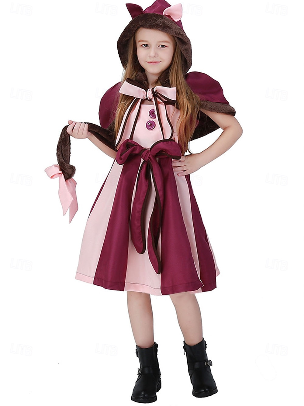 Alice nel paese delle meraviglie Fiaba Gatto del Cheshire Vestito Costume Personaggi dei libri di fiabe Carino Cosplay di film for Ragazze Bambini Halloween Carnevale Giornata mondiale del libro del 2025 a $46.99 –P5