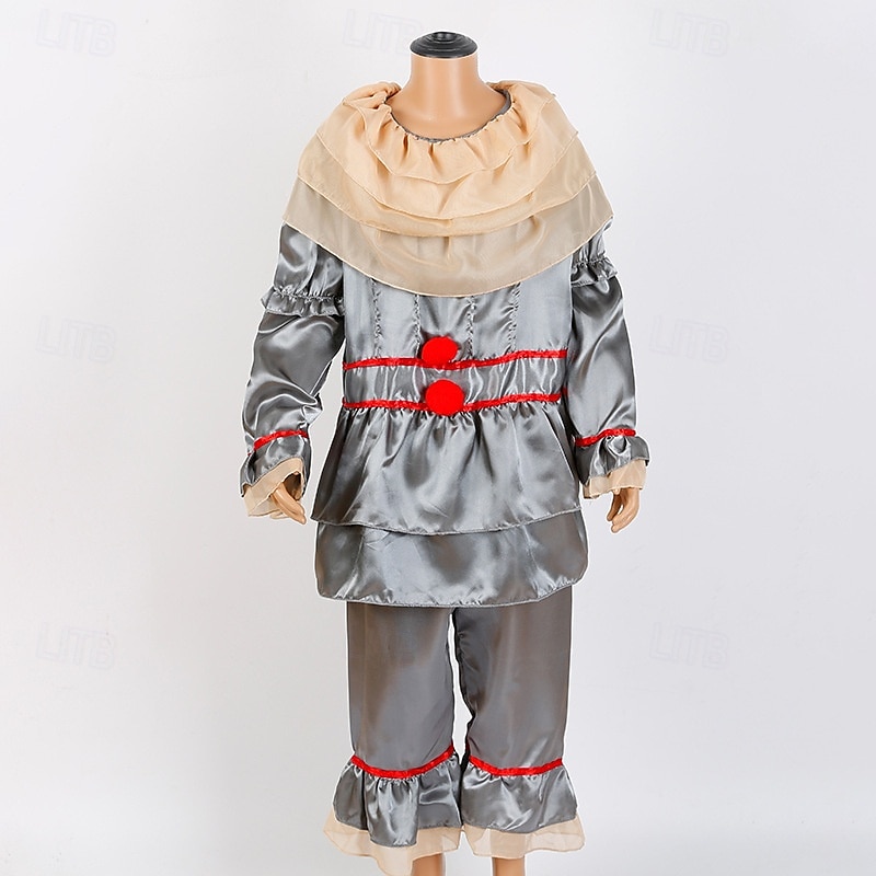 Clown Pennywise Halloween Kostüm Es Horror Gruseliges Kostüm Kinder Jungen Mädchen Halloween Karneval Leistung Party Einfache Halloween-Kostüme Verkleiden 2025 - $32.99 –P1
