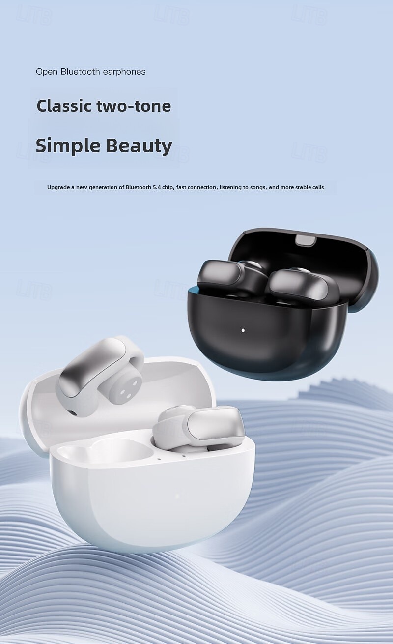 Bluetooth-oordopjes Echte draadloze oordopjes met OpenAudio voor bewustwording Clip-on-ontwerp voor comfort Meeslepende audio Tot 48 uur speeltijd 2025 - $22.99 –P11