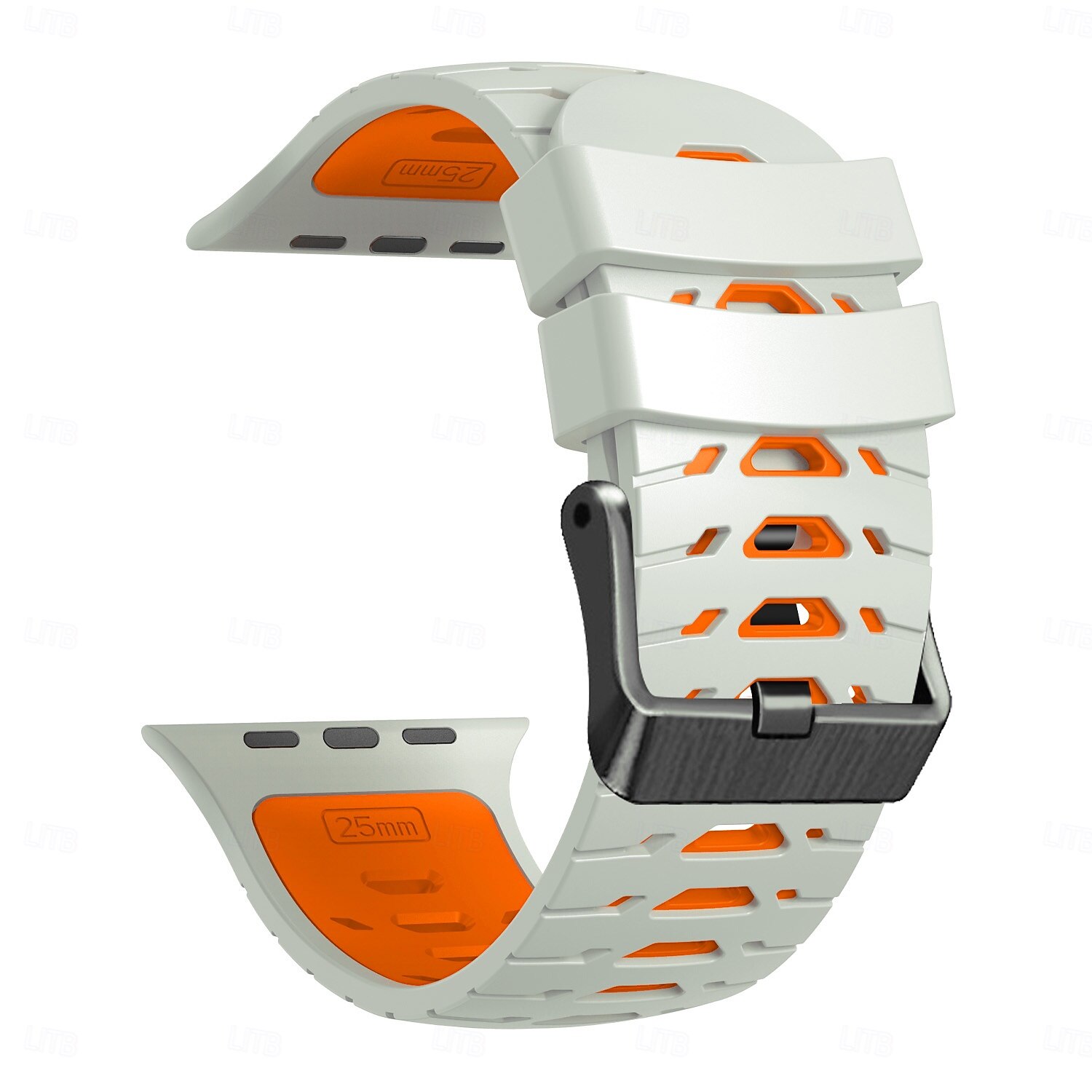 Pulseira esportiva compatível com Apple Watch 42mm 44mm 45mm 49mm Fecho de metal resistente Pulseira de silicone ajustável Pulseira de substituição para iWatch Ultra 2 Series 9 8 7 SE 6 5 4 de 2025 por $11.99 –P20