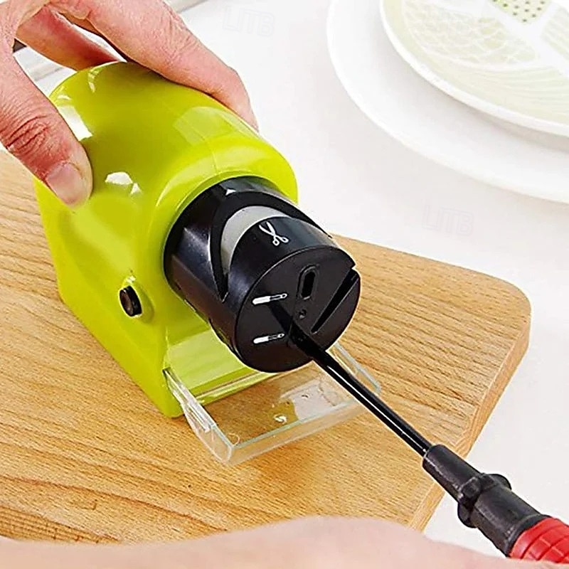 KNIFE SHARPENER Electric Sharpening Tool for Home Use Multifunctional Automatic Sharpener for Kitchen Knives Fruit Knives Screwdrivers and More with Durable Grinding Wheel 2025 - $8.99 –P10