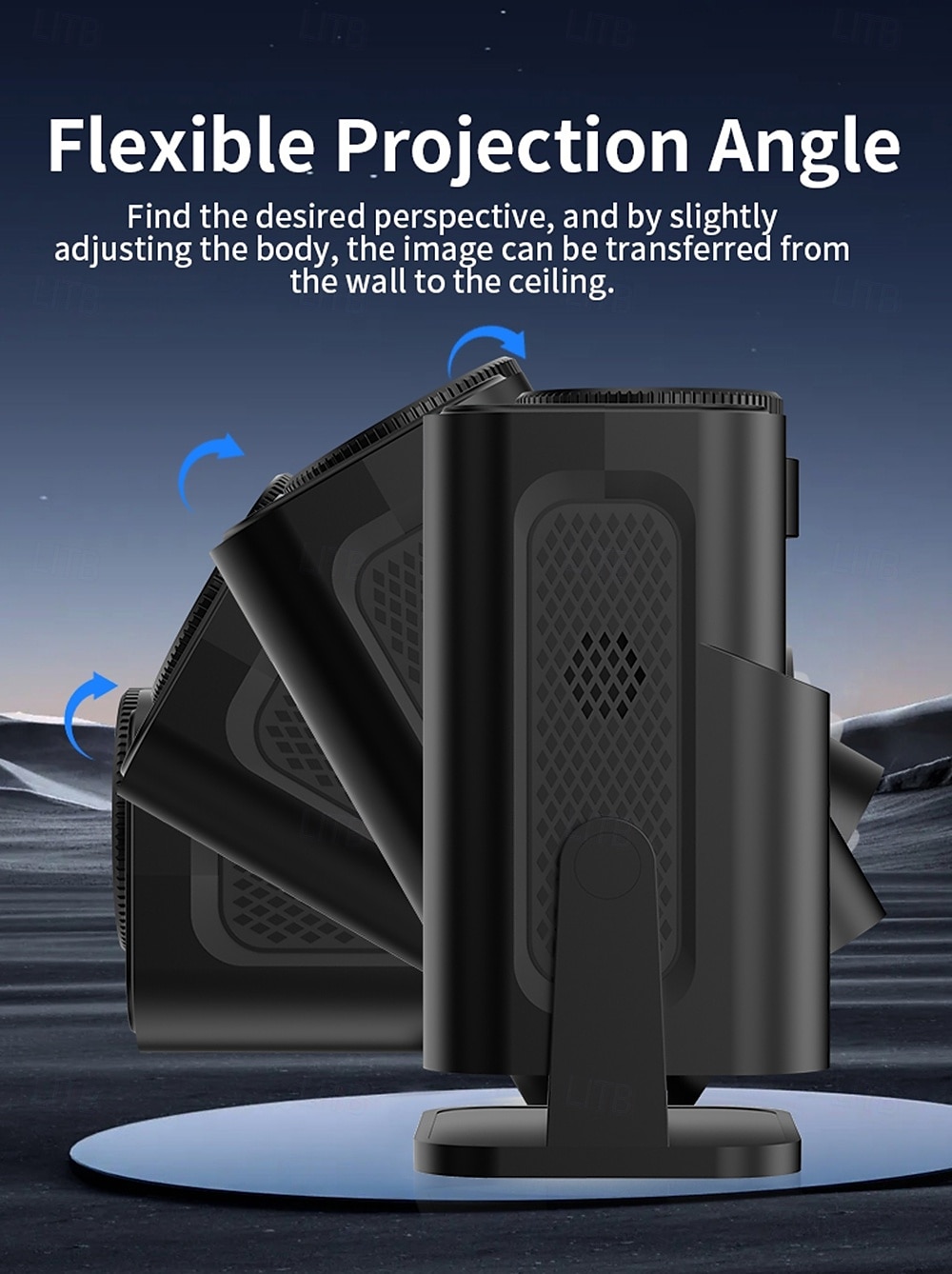 2025 New Y1S High Definition Mini LCD Projector Suitable for Home Theater and Outdoor Camping Remote Control Wireless Same Screen Playback on Mobile Phones with USB and Type Interfaces Suitable fo 2025 - $44.99 –P4