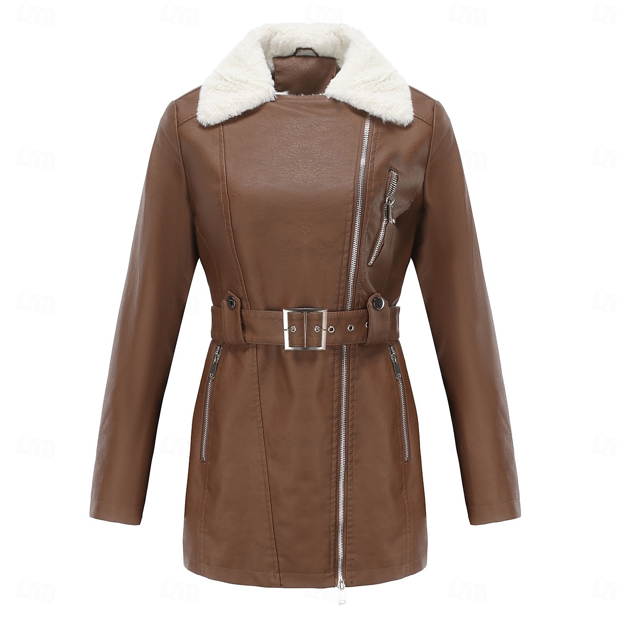 Femmes Veste en Polaire Confortable Fermeture intégrale Mode street style Uni Extérieur Décontracté Quotidien Régulier Col Rabattu Coupe régulière manche longue Vêtements d'extérieur Noir Bleu Chameau de 2025 ? $51.99 –P17