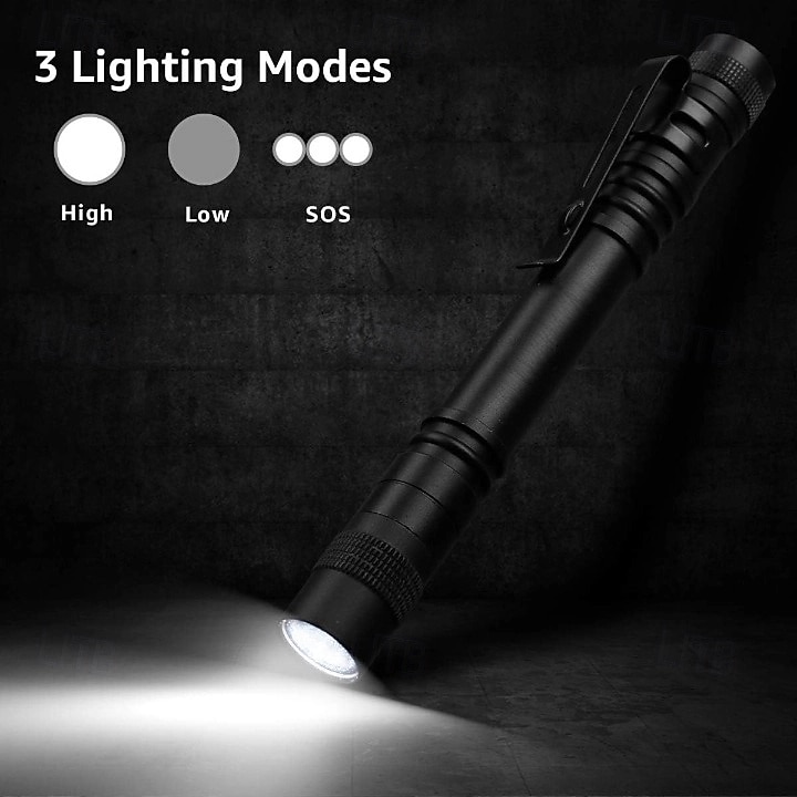 LED Pen Flashlights 1PCS, Lightweight, Mini, Waterproof Pocket Flashlight with Clip, Small Flashlights for Inspection, Work, Emergency 2025 - $16.49 –P4