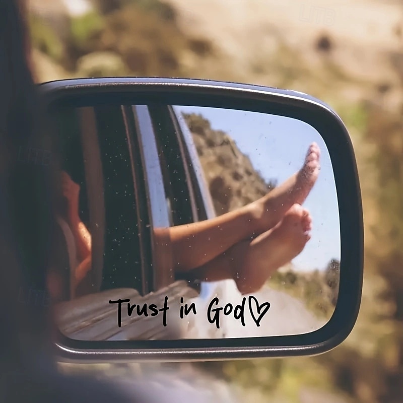 4pcs Trust in God Car Rearview Mirror Sticker, Car Rearview Mirror Decal, Inspirational Vinyl Sticker, Ideal Christian Gift, Jesus Faith Letter Decals for Car Interior 2026 - $16.99 –P5