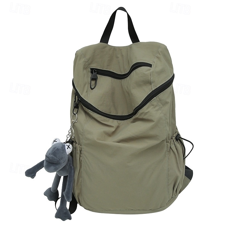 Homme Femmes Sac à Dos Cartable Sac à Dos Fonctionnel Sac à dos scolaire École Quotidien Camping & Randonnée Nylon Réglable Grande capacité Imperméable Fermeture éclair Noir Rose Claire Vert de 2025 ? $32.99 –P1