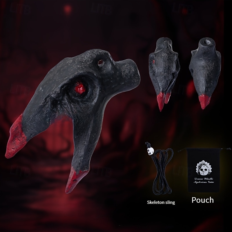 Sifflet crâne d'inspiration aztèque à deux tons - sifflet unique en résine pour les farces et la survie en plein air&amp;accessoire de sac à dos cool de 2026 ? $22.99 –P6