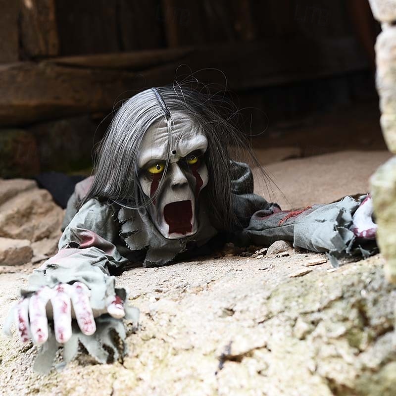 διακόσμηση για το Halloween έρποντα φάντασμα φωνή ηλεκτρικά στηρίγματα τρομακτική διάταξη 2025 - $97.99 –P4