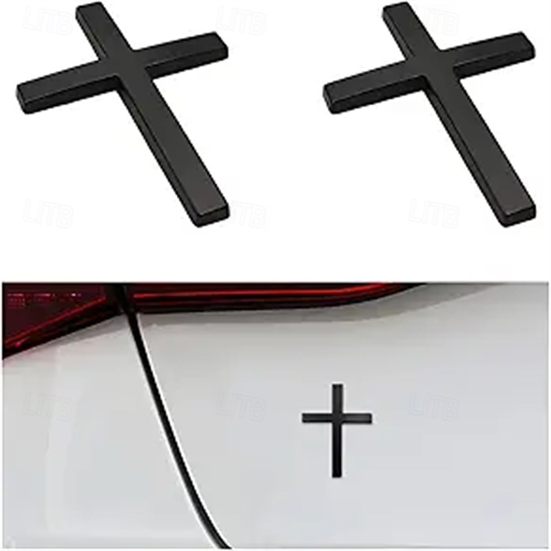 Lot de 4 autocollants en métal représentant une croix de Jésus-Christ, emblème en métal 3D pour voiture, moto, vélo électrique, décoration de logo arrière pour modification de véhicule de 2025 ? $17.49 –P11
