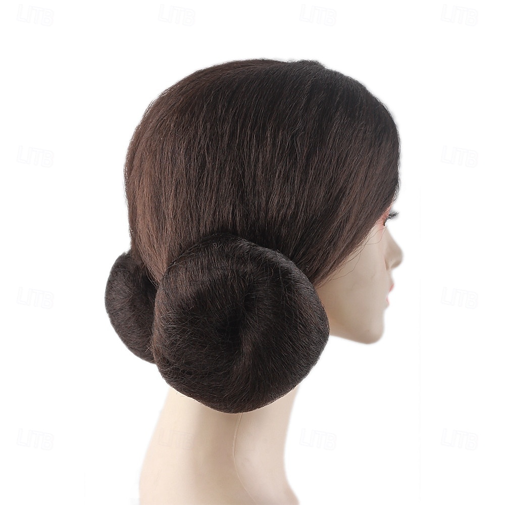 Hnědá paruka Leia Buns Star Wars s motivem Halloweenu 2025 - $18.99 –P4